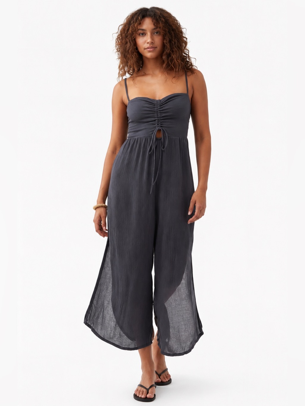O’Neill Keiko Wide Leg Jumpsuit NWT Large Coastal Boho Beach